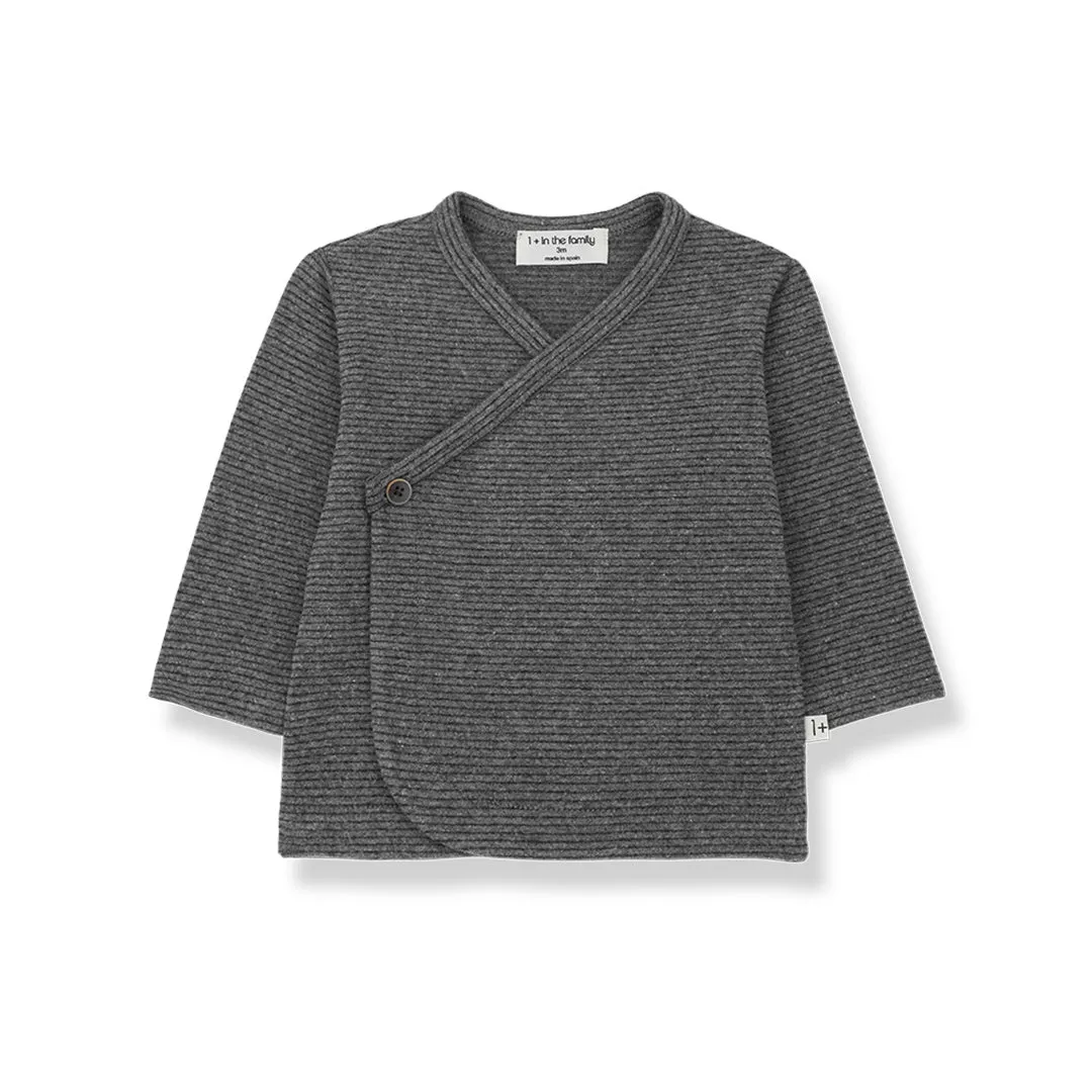 1  in the family Sol Newborn Shirt - Grey
