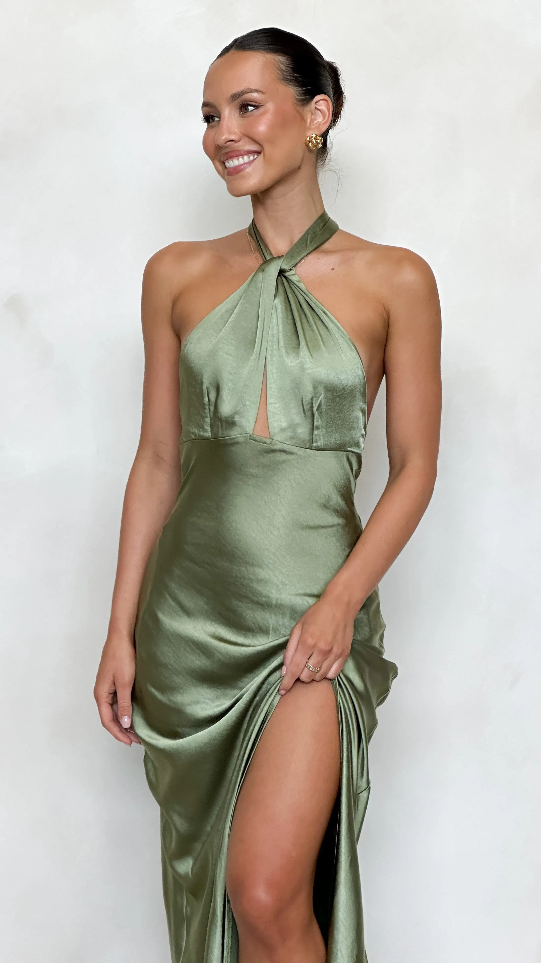 Amalia Maxi Dress - Olive Billy J