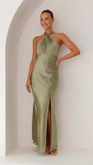 Amalia Maxi Dress - Olive Billy J