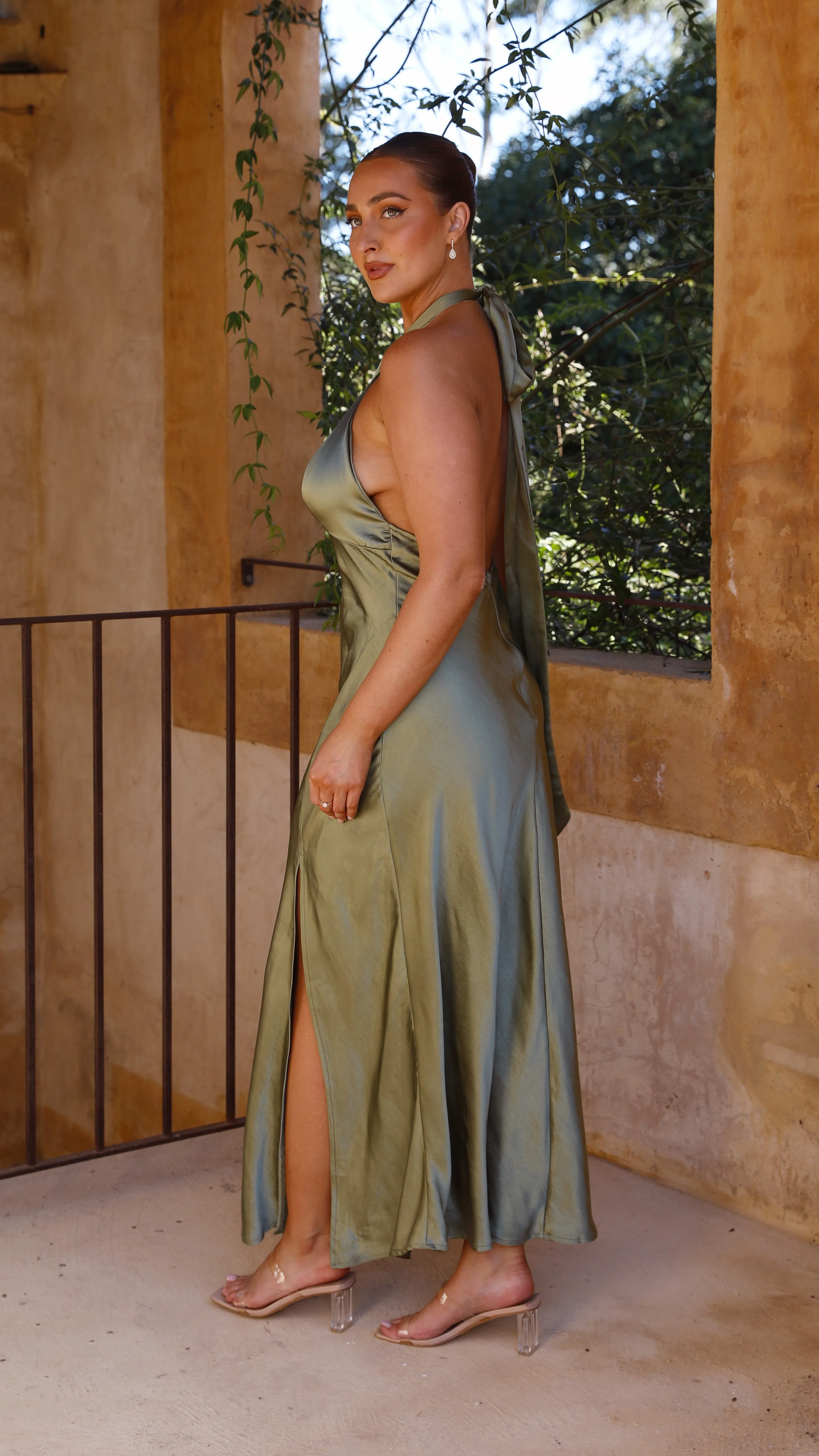 Amalia Maxi Dress - Olive Billy J