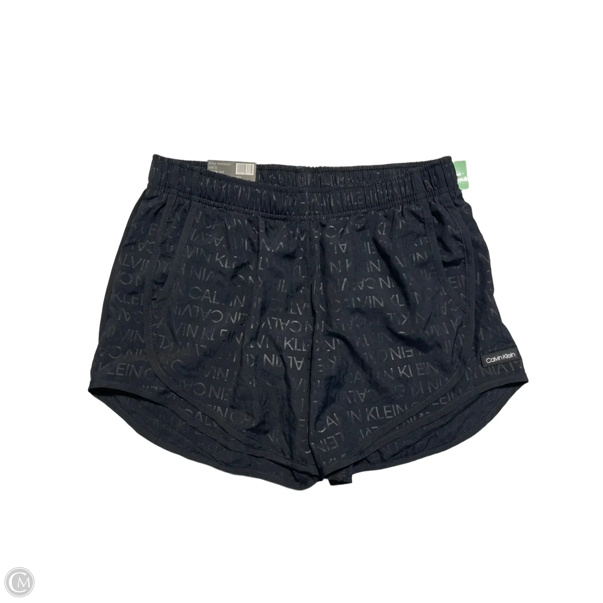 Athletic Shorts By Calvin Klein In Black, Size: S