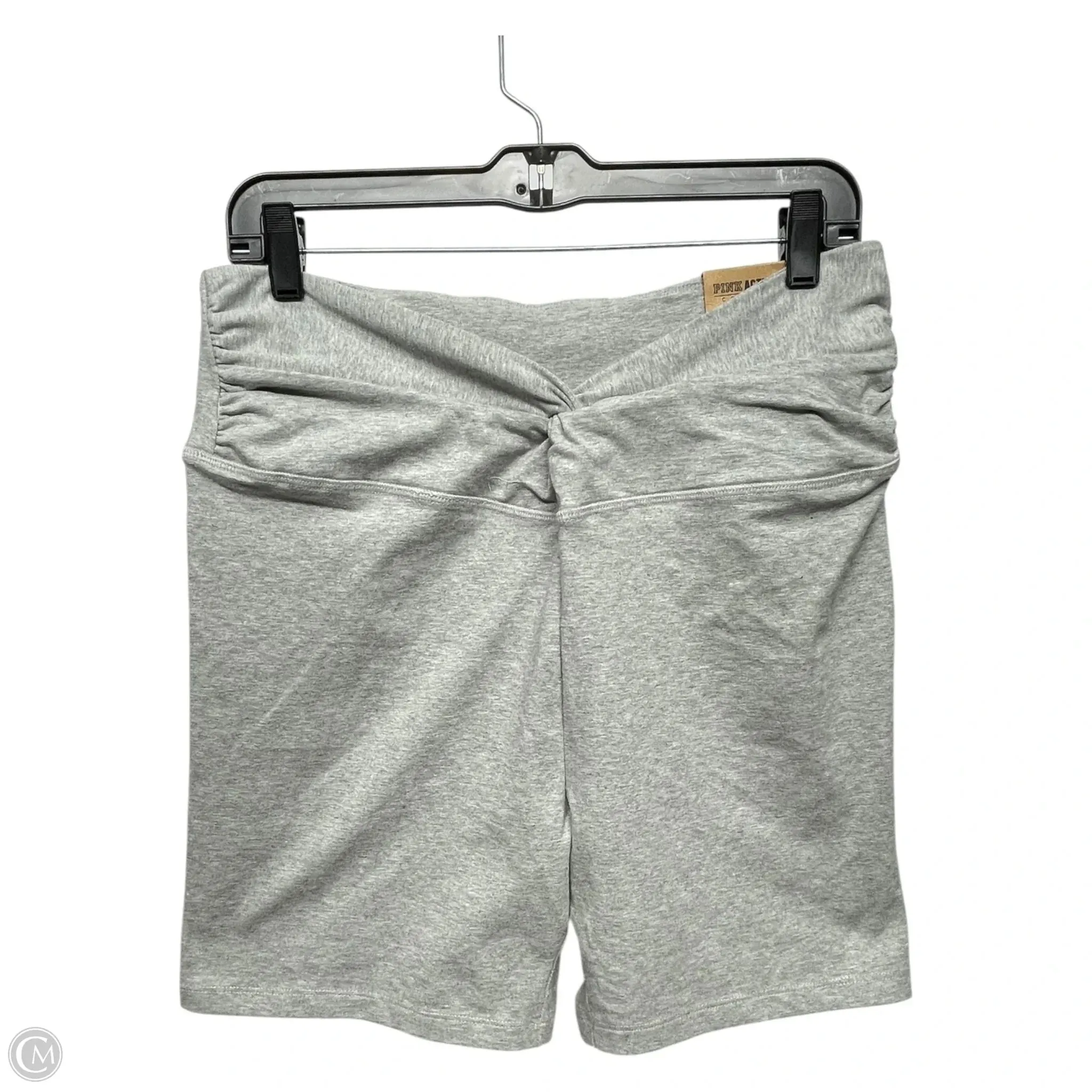 Athletic Shorts By Pink In Grey, Size: Xl