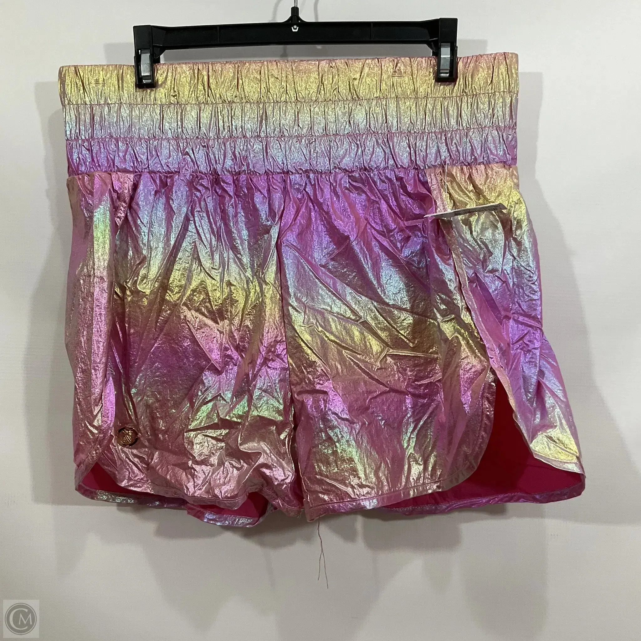 Athletic Shorts By Simply Southern In Pink, Size: L