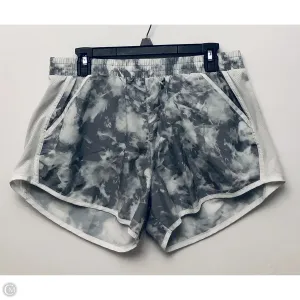 Athletic Shorts By Under Armour In Grey & White, Size: L