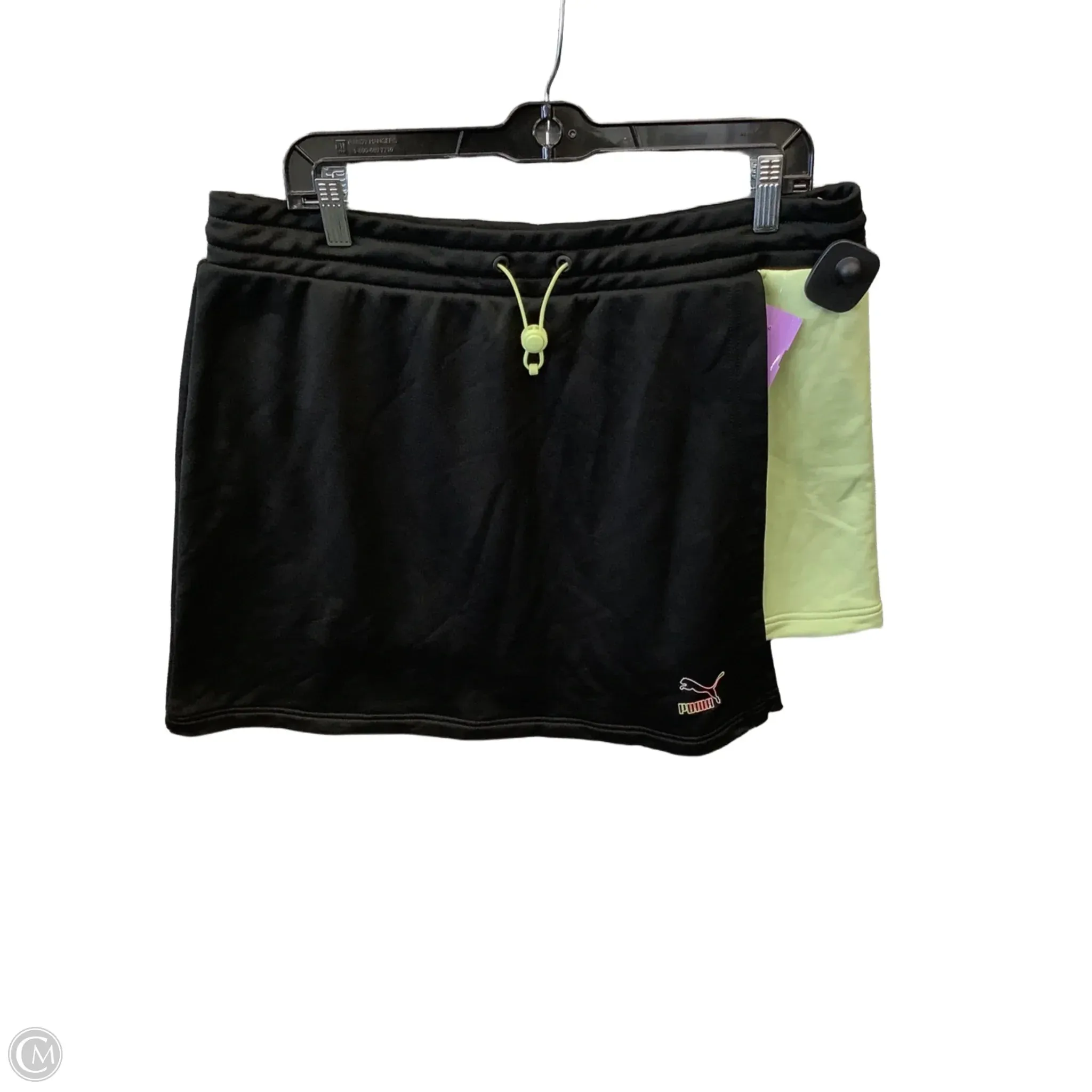 Athletic Skirt By Puma In Black & Green, Size: Xl