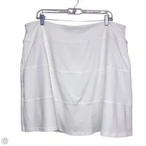 Athletic Skort By Livi Active In White, Size: 3x