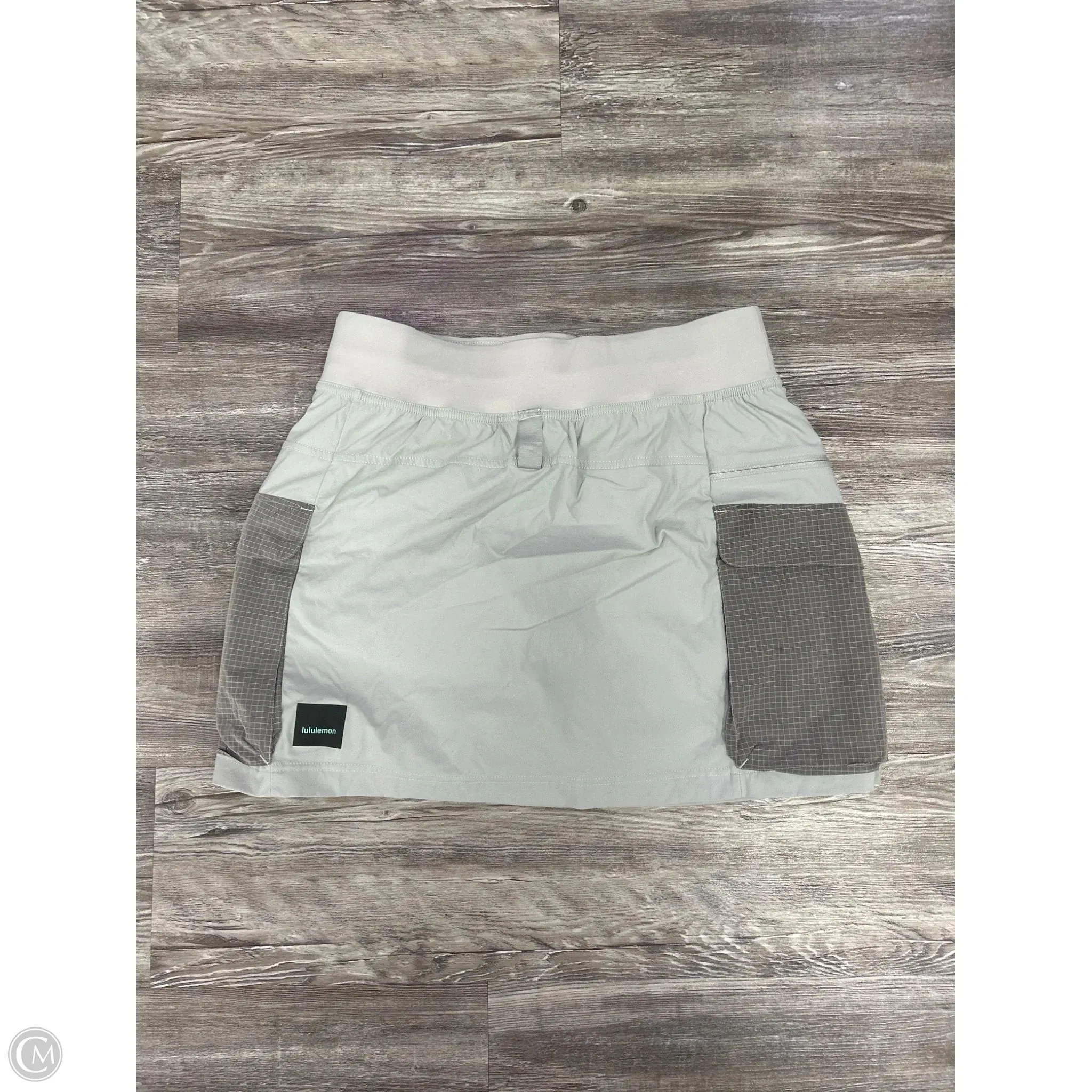 Athletic Skort By Lululemon In Grey, Size: 10