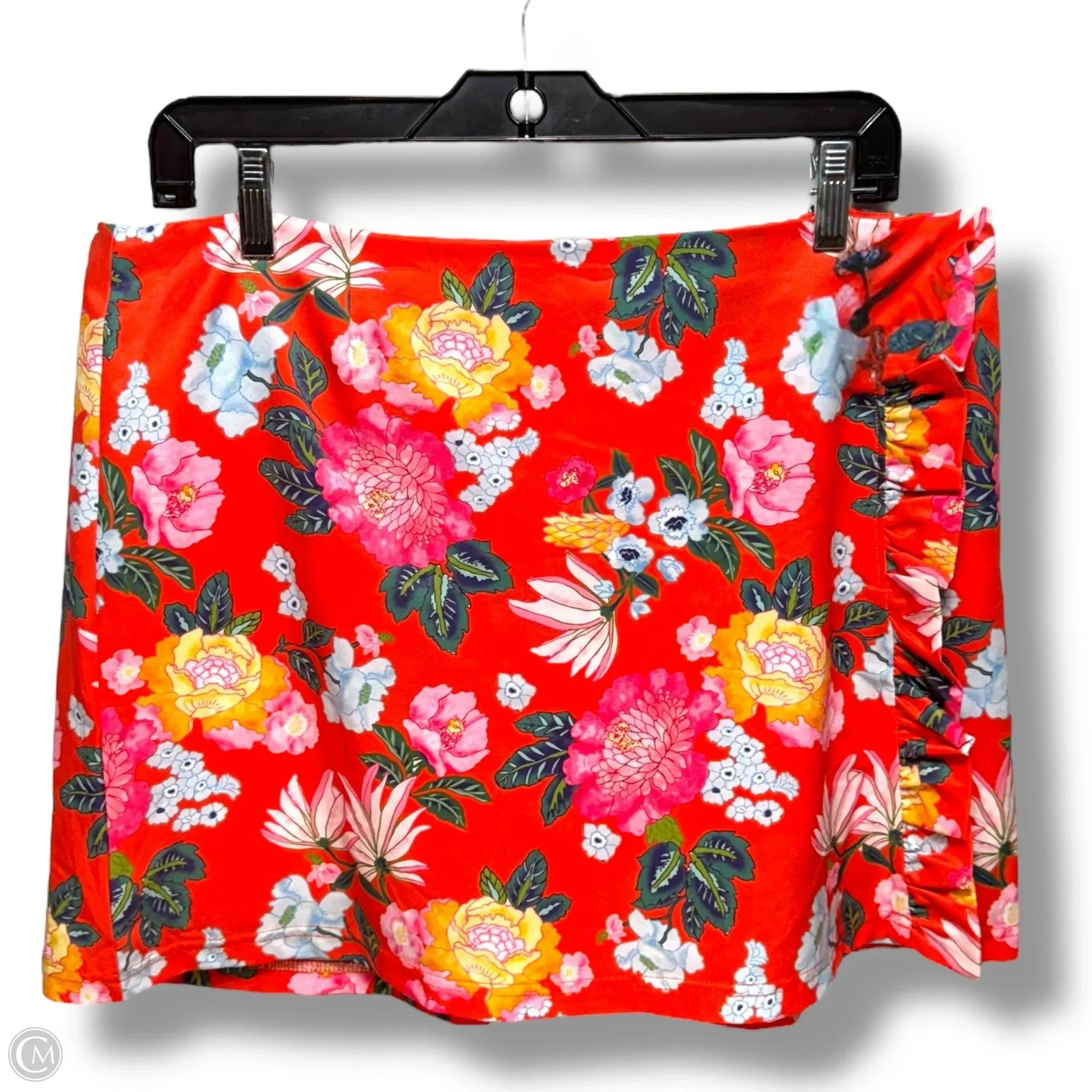 Athletic Skort By Smith & Quinn In Floral Print, Size: L