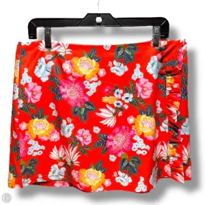 Athletic Skort By Smith & Quinn In Floral Print, Size: L