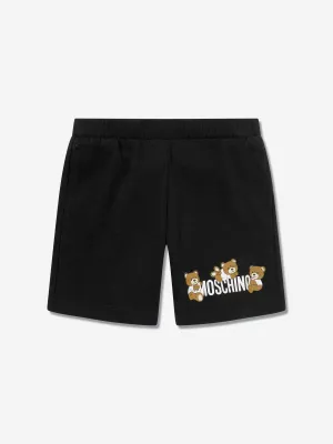 Baby Teddy Bear Logo Shorts in Black