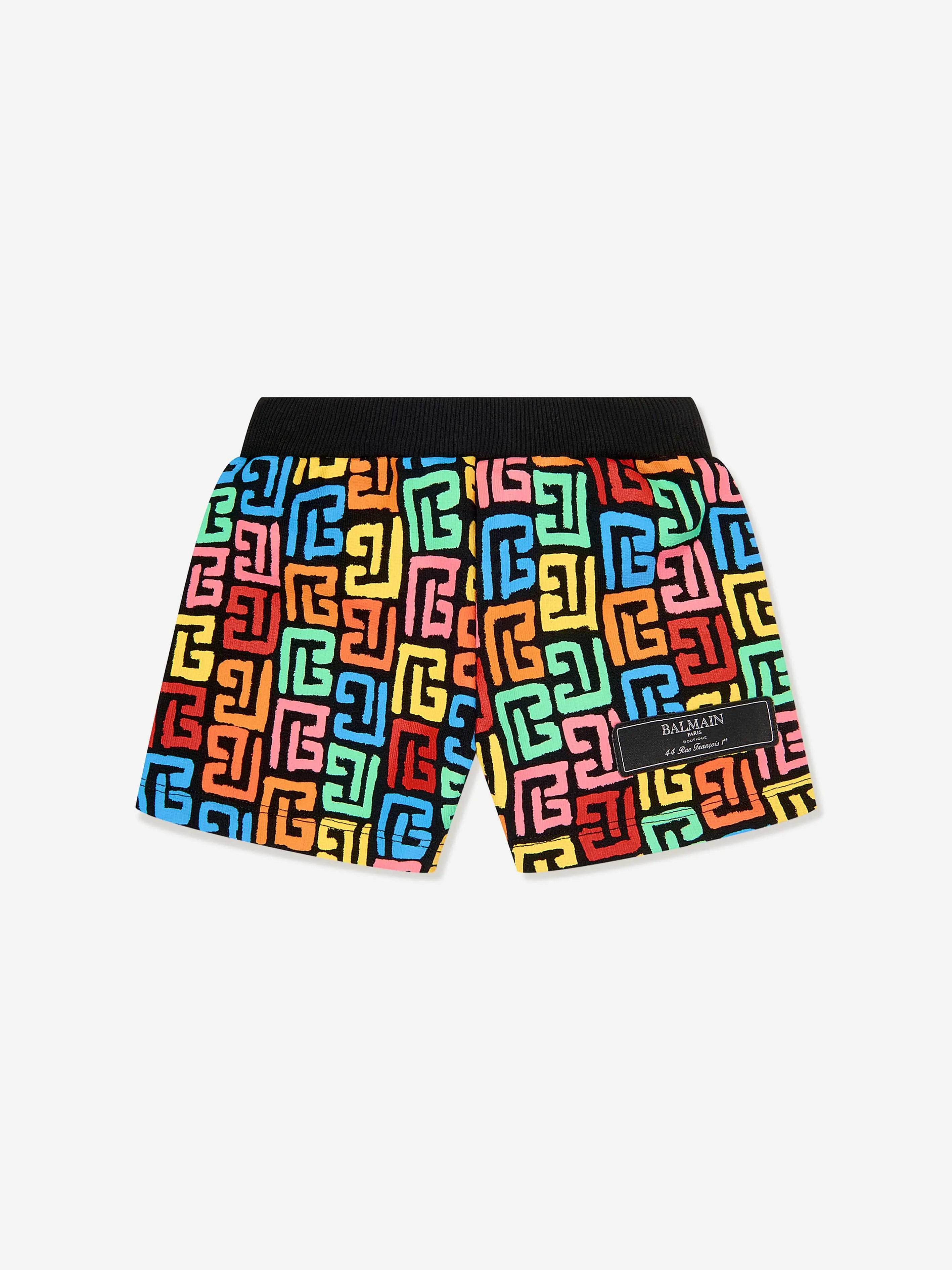 Balmain Baby Boys Mongram Shorts in Multicolour
