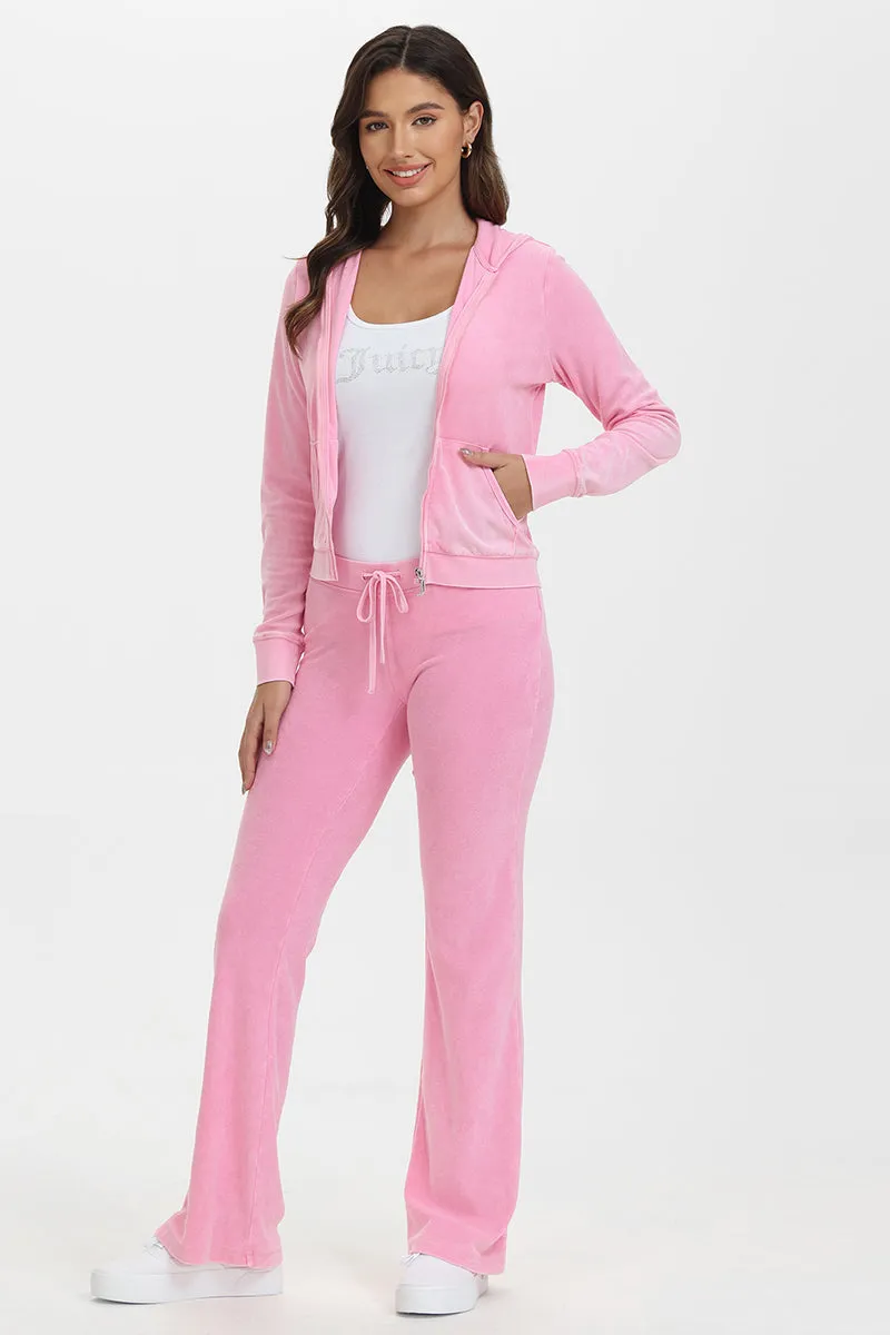 Big Bling Towel Terry Zip Hoodie Juicy Couture