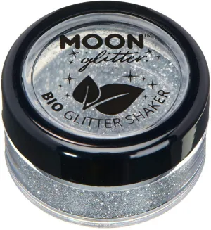 Biodegradable Eco Glitter Shakers by Moon Glitter Silver Cosmetic Bio Festival