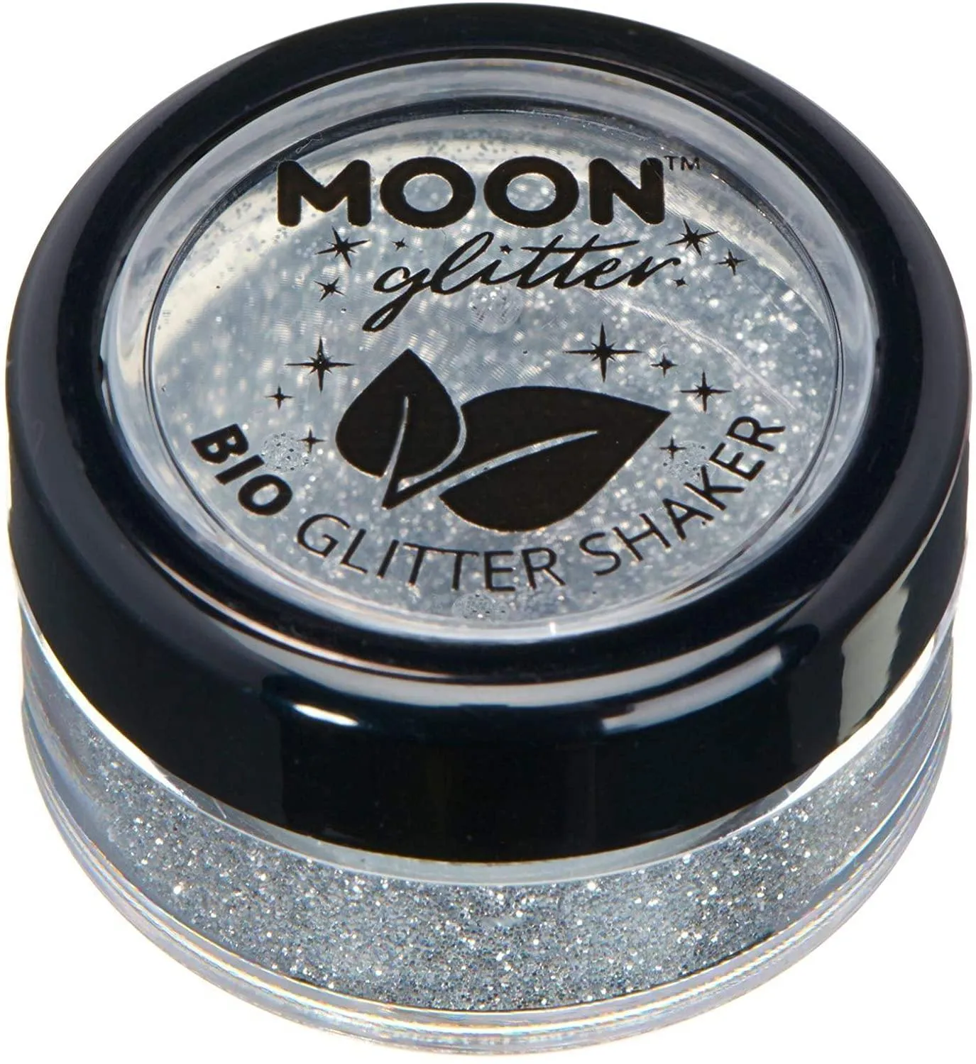 Biodegradable Eco Glitter Shakers by Moon Glitter Silver Cosmetic Bio Festival