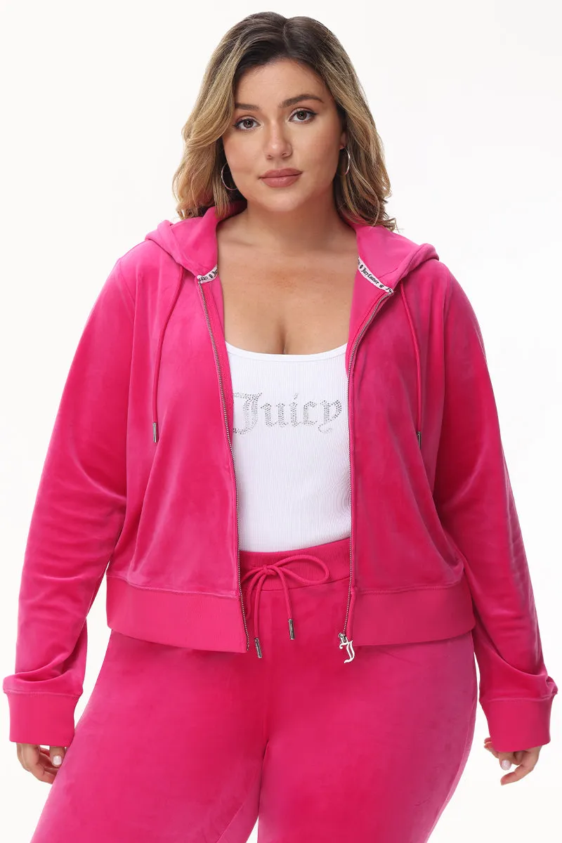 Bride Customizable Big Bling Velour Hoodie Juicy Couture
