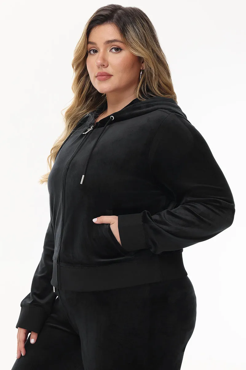 Bride Customizable Big Bling Velour Hoodie Juicy Couture