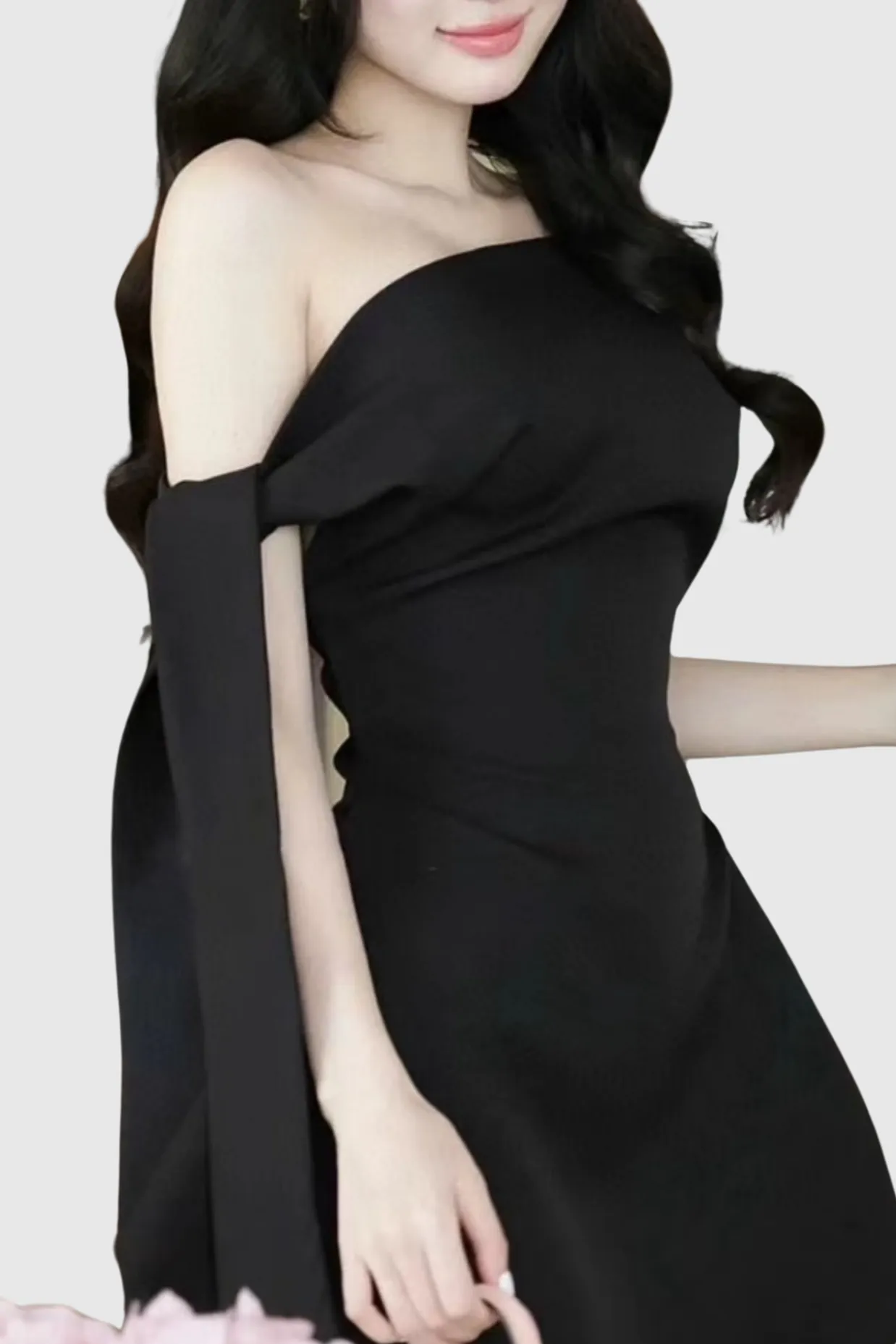 Calwa Asymmetric One Shoulder Flare Mini Dress Gloria Lanvin