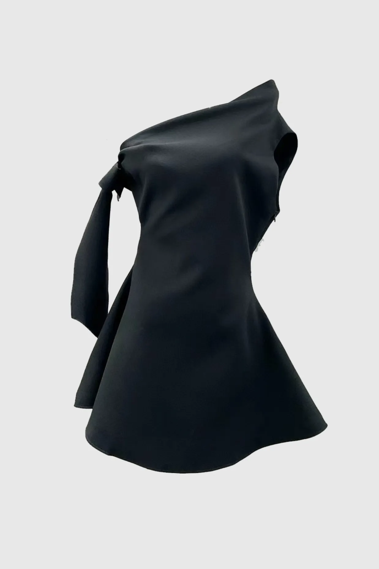 Calwa Asymmetric One Shoulder Flare Mini Dress Gloria Lanvin