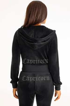 Capricorn Big Bling Velour Hoodie Juicy Couture