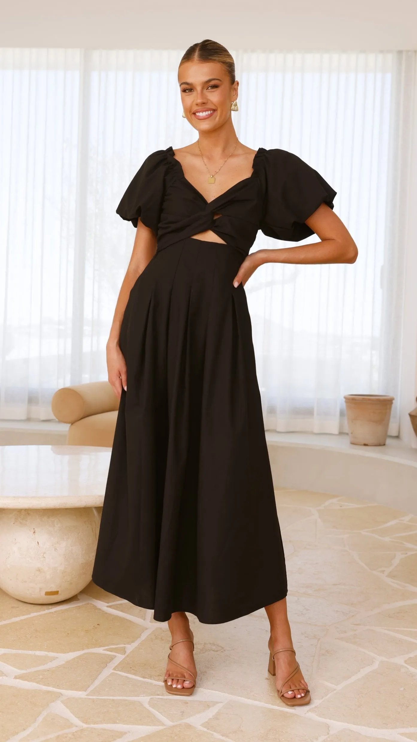Christina Maxi Dress - Black Billy J