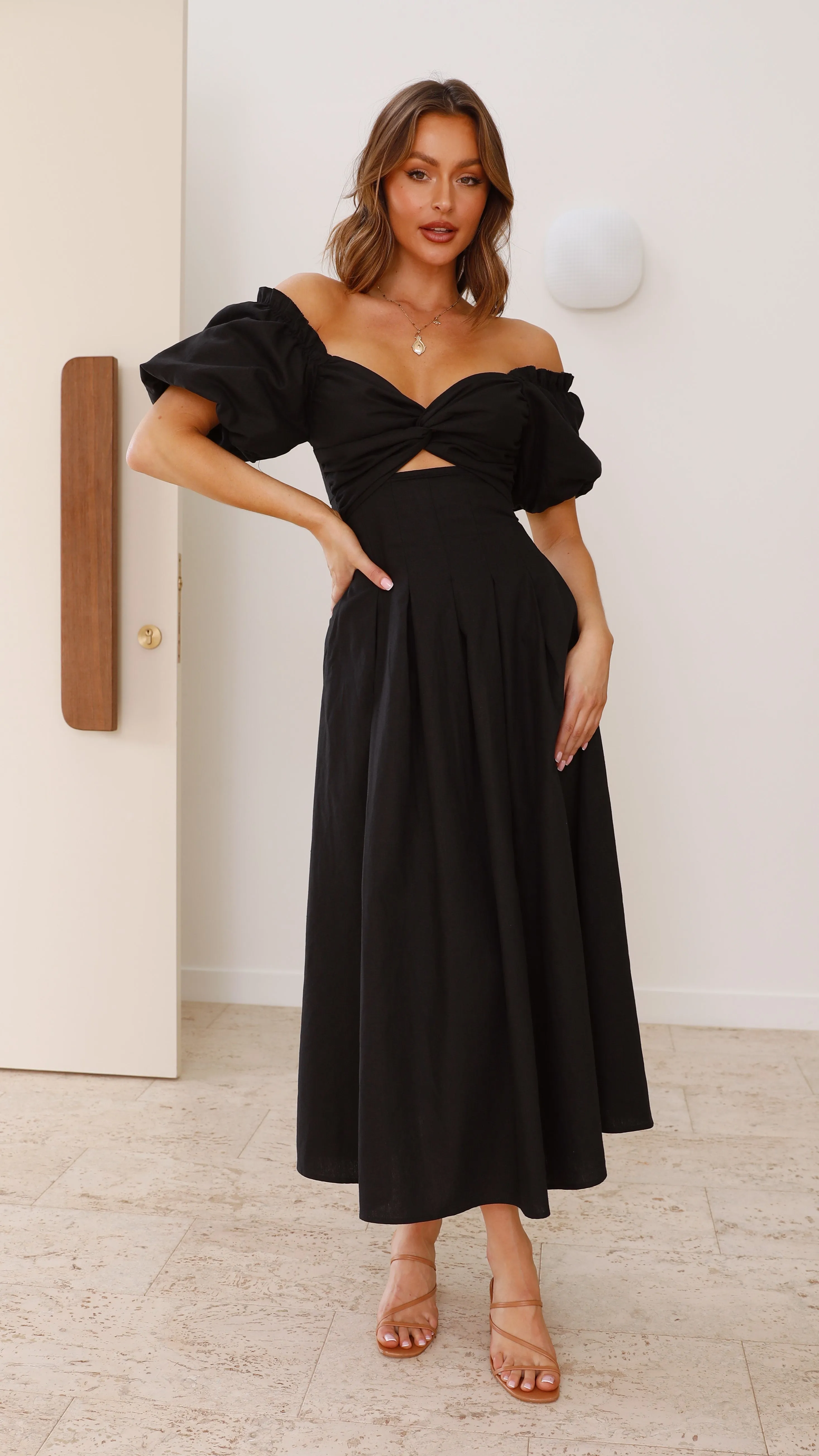 Christina Maxi Dress - Black Billy J