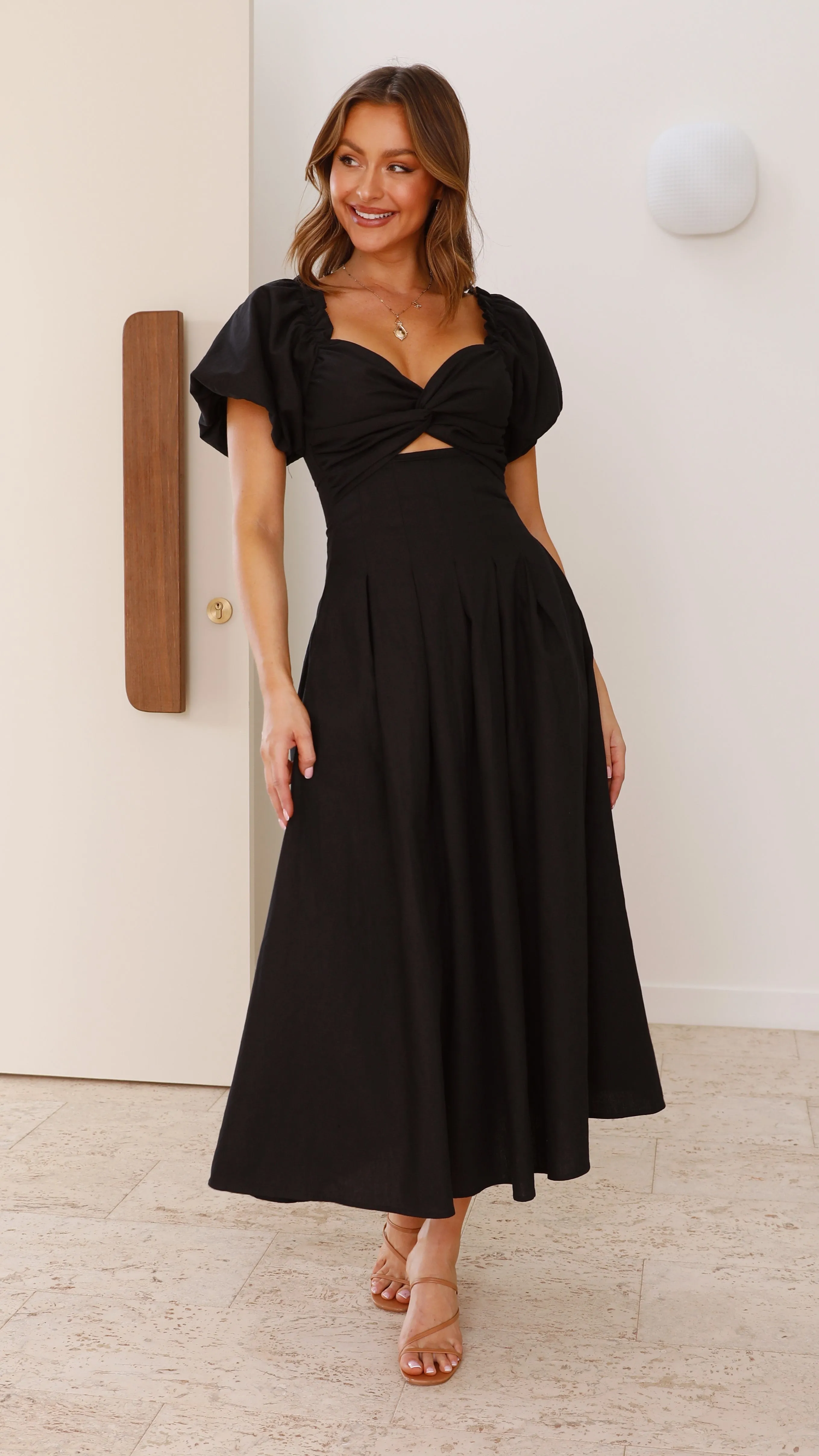 Christina Maxi Dress - Black Billy J