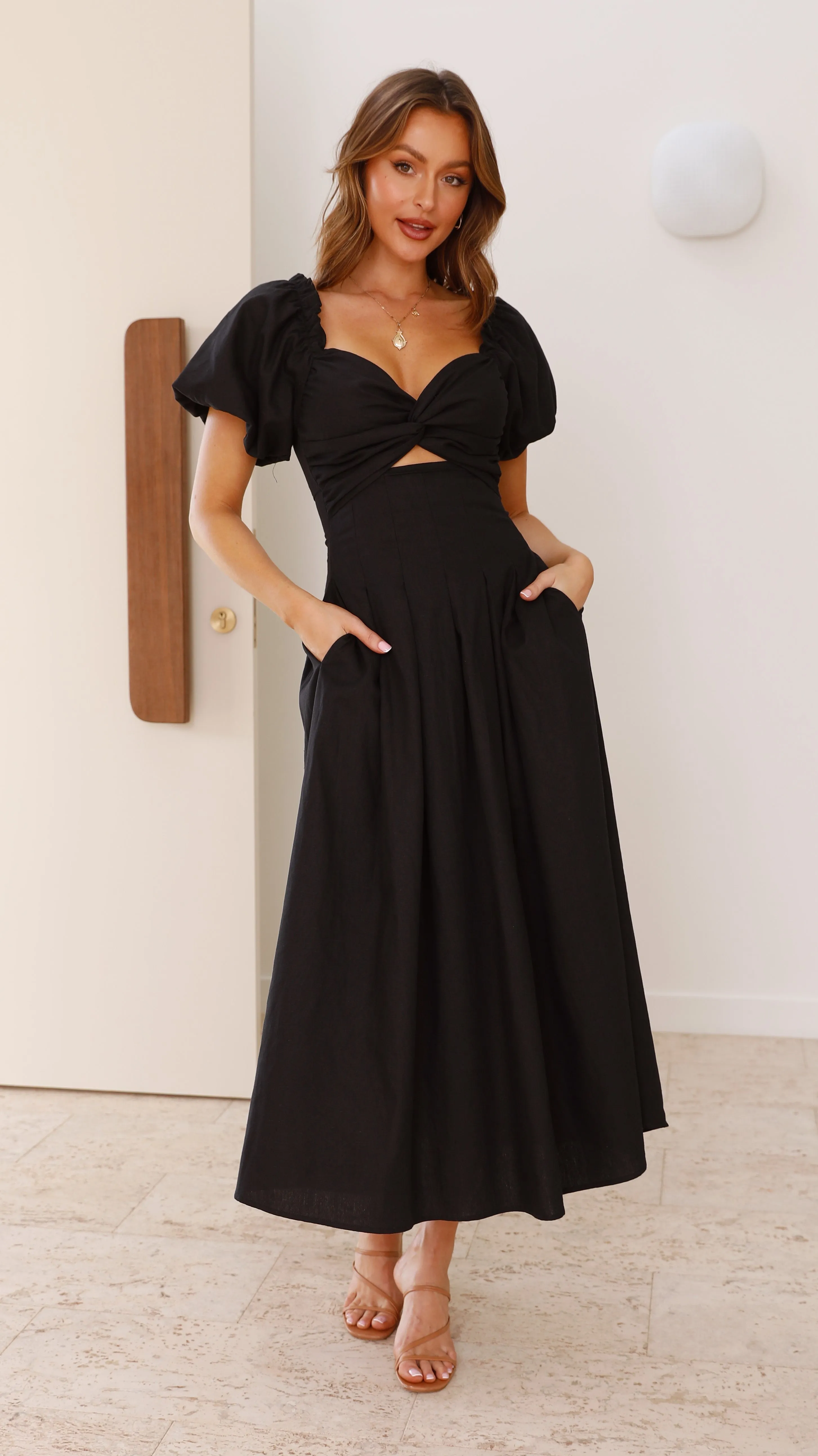 Christina Maxi Dress - Black Billy J