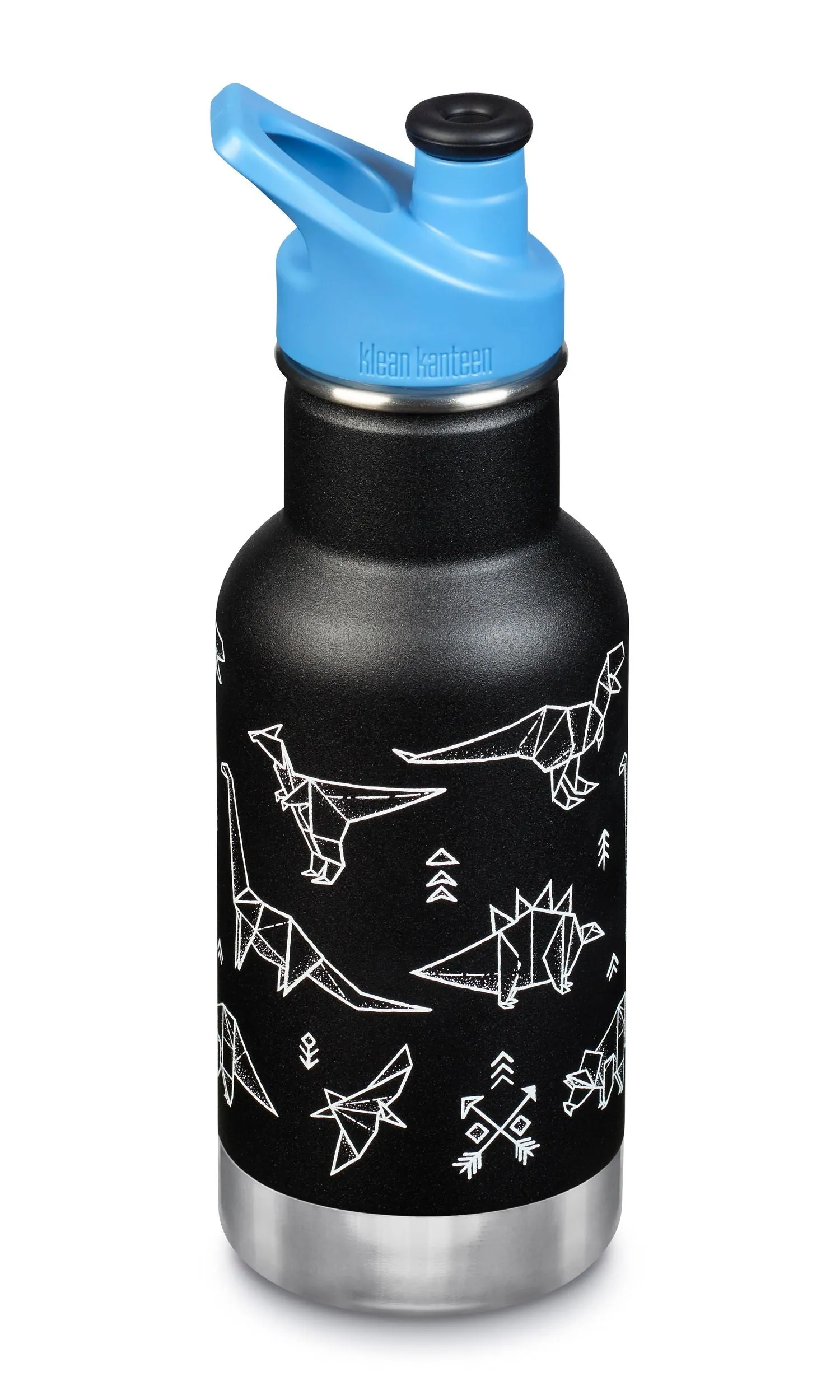Classic Kid Insulated 12oz Water Bottle - Paper Dinos