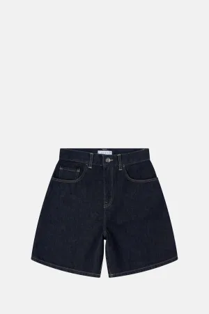 Cleo Short Blue Rinsed