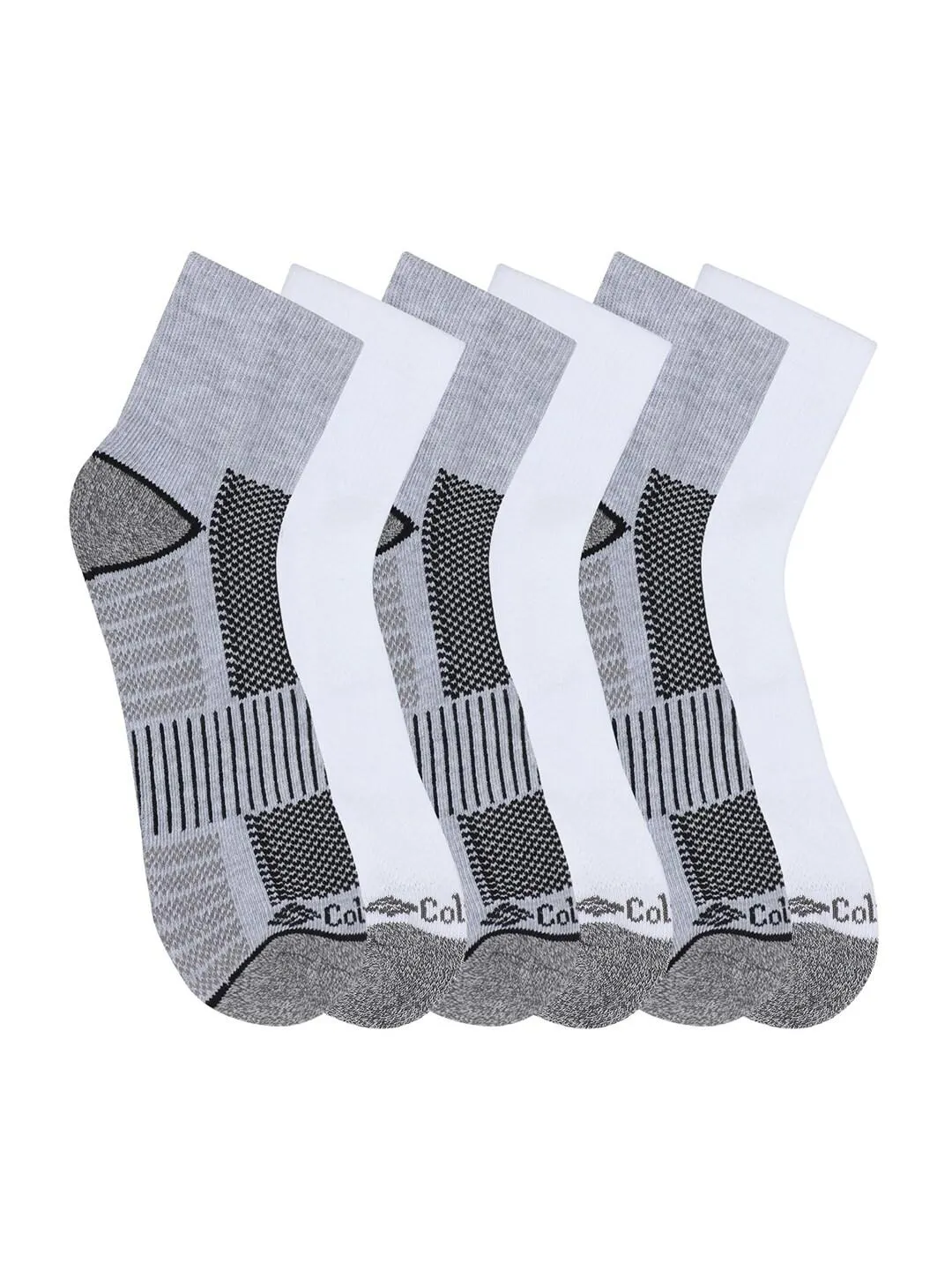 Columbia Men Multi SOCKS MN 6P NS/PIQ FTBED (6 Pairs) (Non Returnable)
