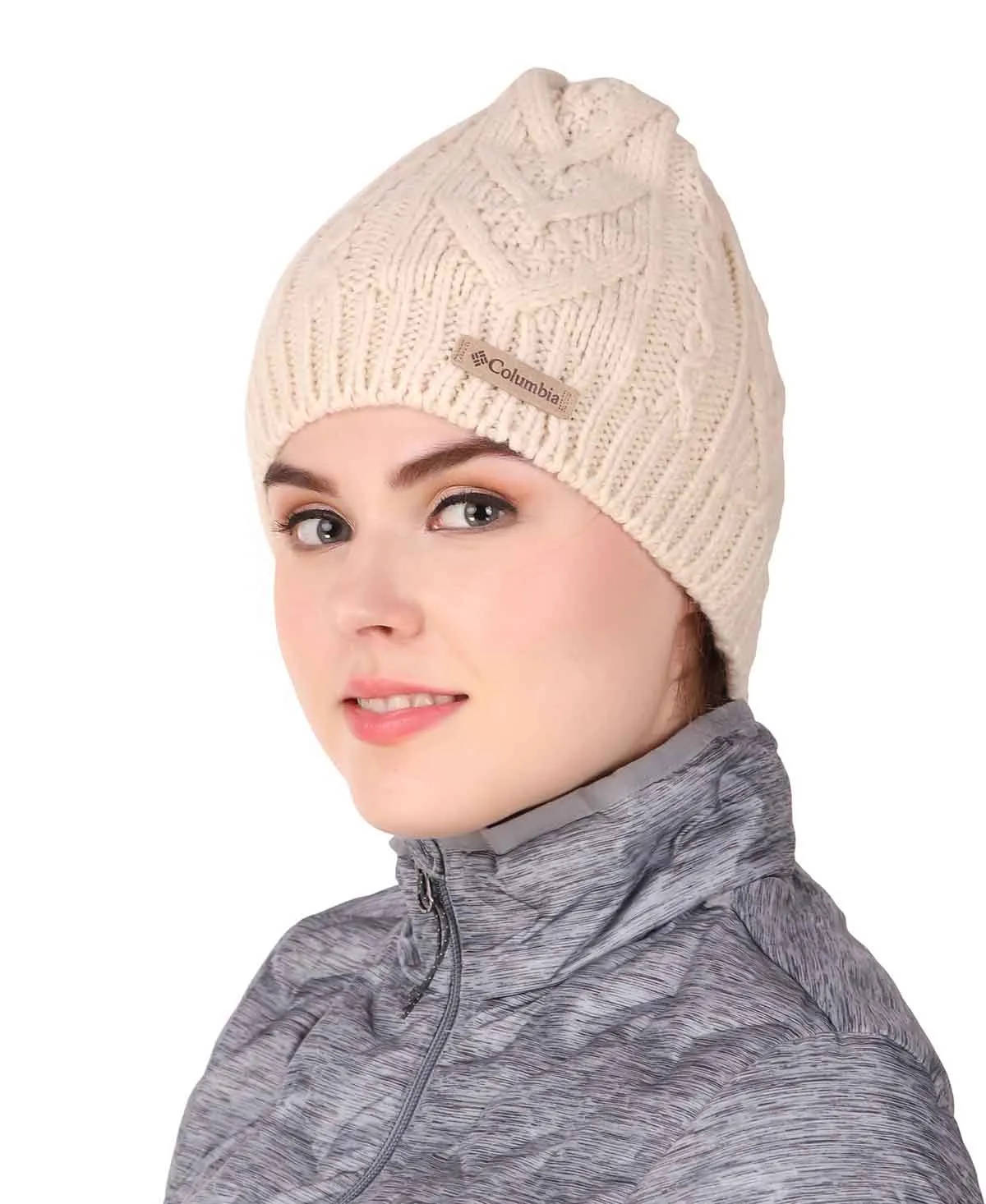 Columbia Unisex White Parallel Peak II Beanie