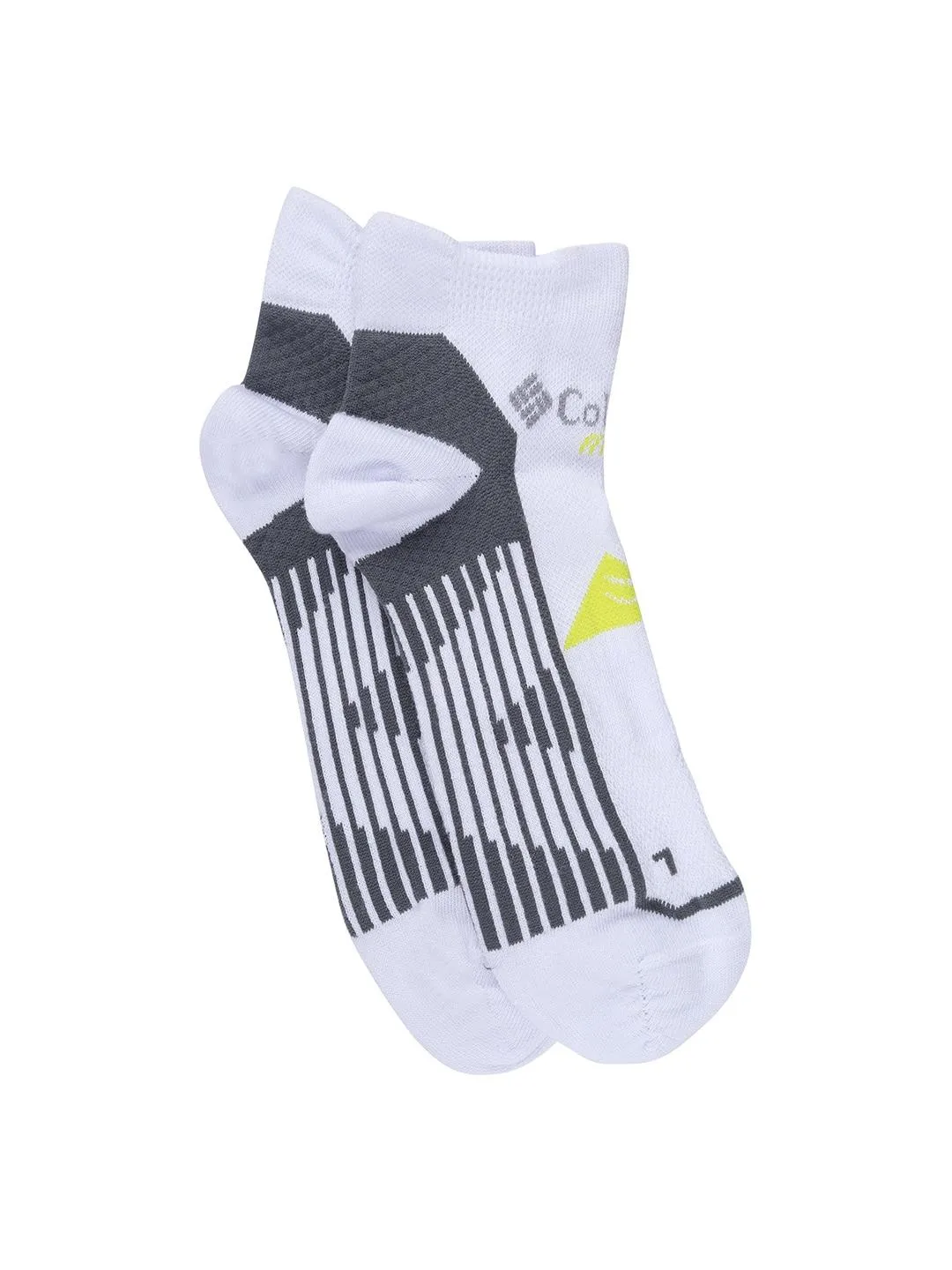 Columbia Unisex White SOCKS UX 1P SML-RUN LC-OPTICAL (1 Pair) (Non Returnable)