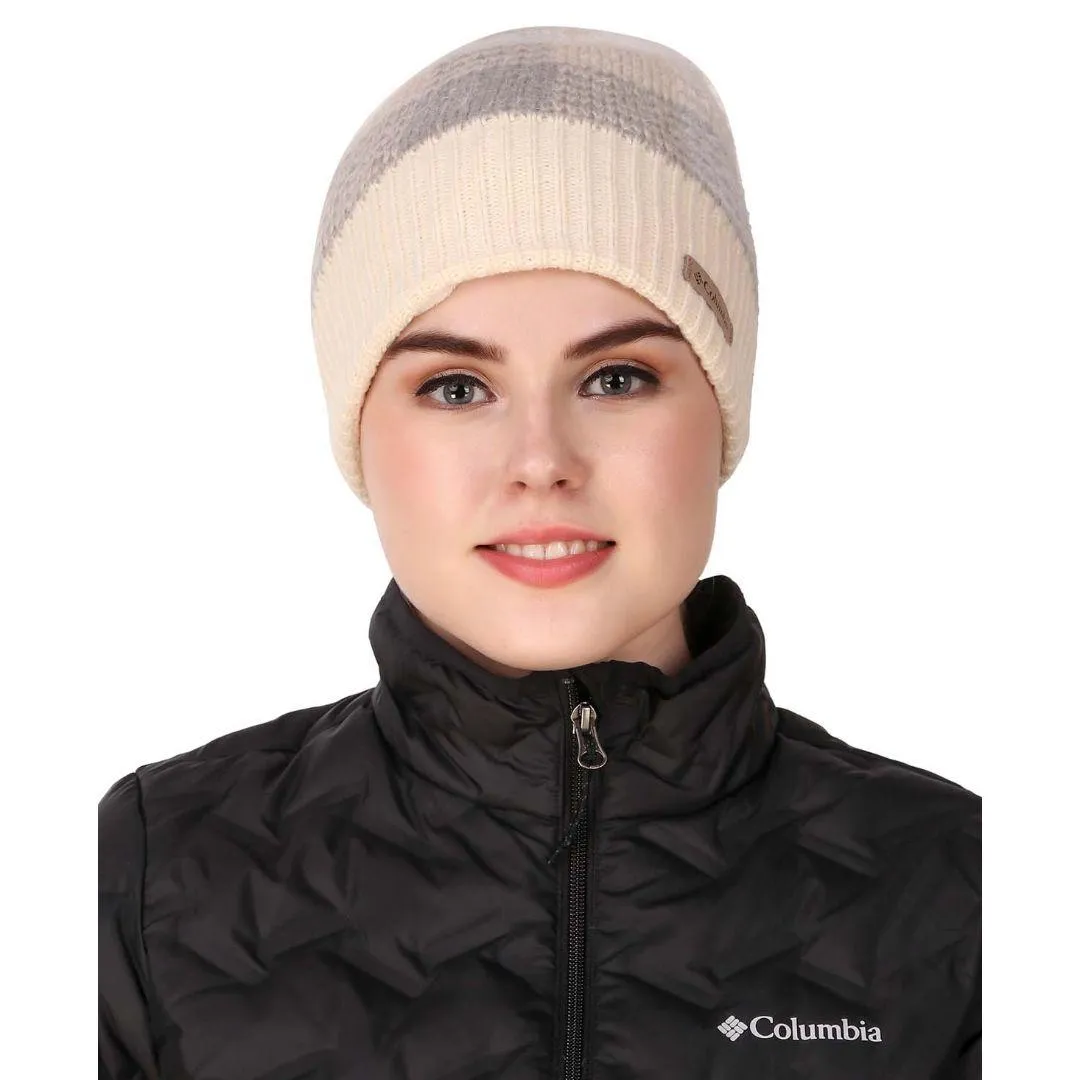 Columbia Women Beige Permafrost Plush Beanie II