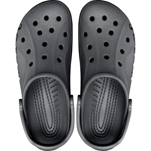Crocs Unisex Baya Clogs - Lightweight, Durable, and Footwear in Graphite, Size 9 UK Men/10 UK Women