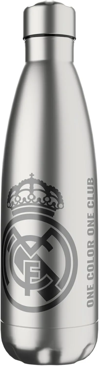 CYP Brands - Real Madrid Stainless Steel Water Bottle, Airtight, 750ml