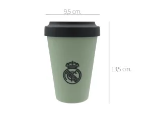 CYP BRANDS - Real Madrid Tumbler with Lid, 400ml, Green, Official Licensed Product