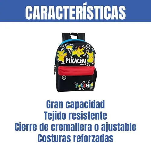 CYPBRANDS Pokémon Colorful Backpack for Kids Adaptable to Trolley (39 UK)