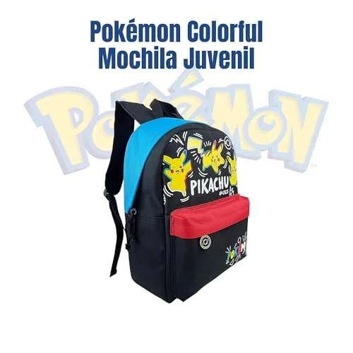 CYPBRANDS Pokémon Colorful Backpack for Kids Adaptable to Trolley (39 UK)