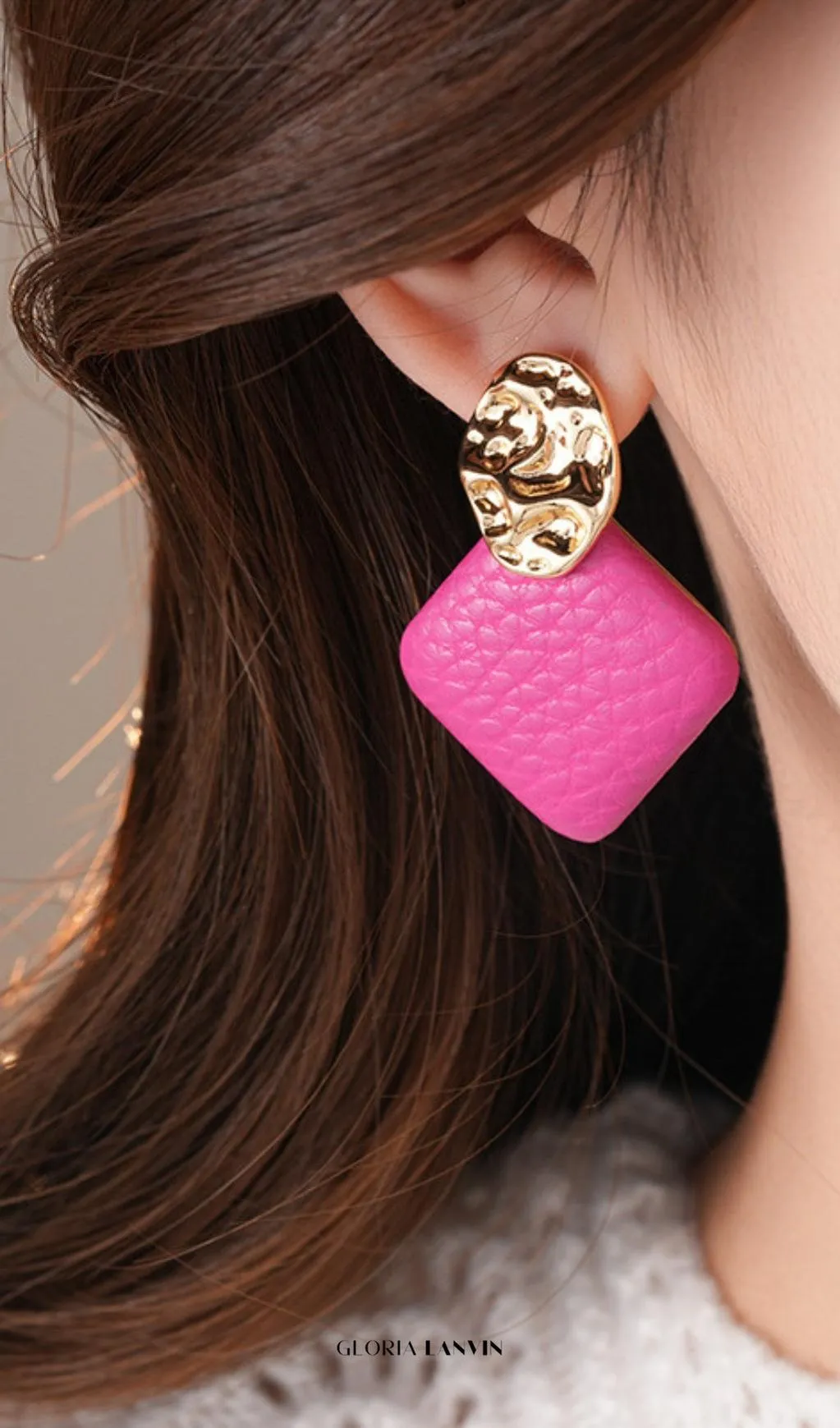 Dakota Pink Earrings Gloria Lanvin