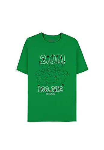 Difuzed Pokémon Trading Cards - Venusaur Green Men's Boys' Short-Sleeved T-Shirt (DIF-PK-VEN-TSHIRT)