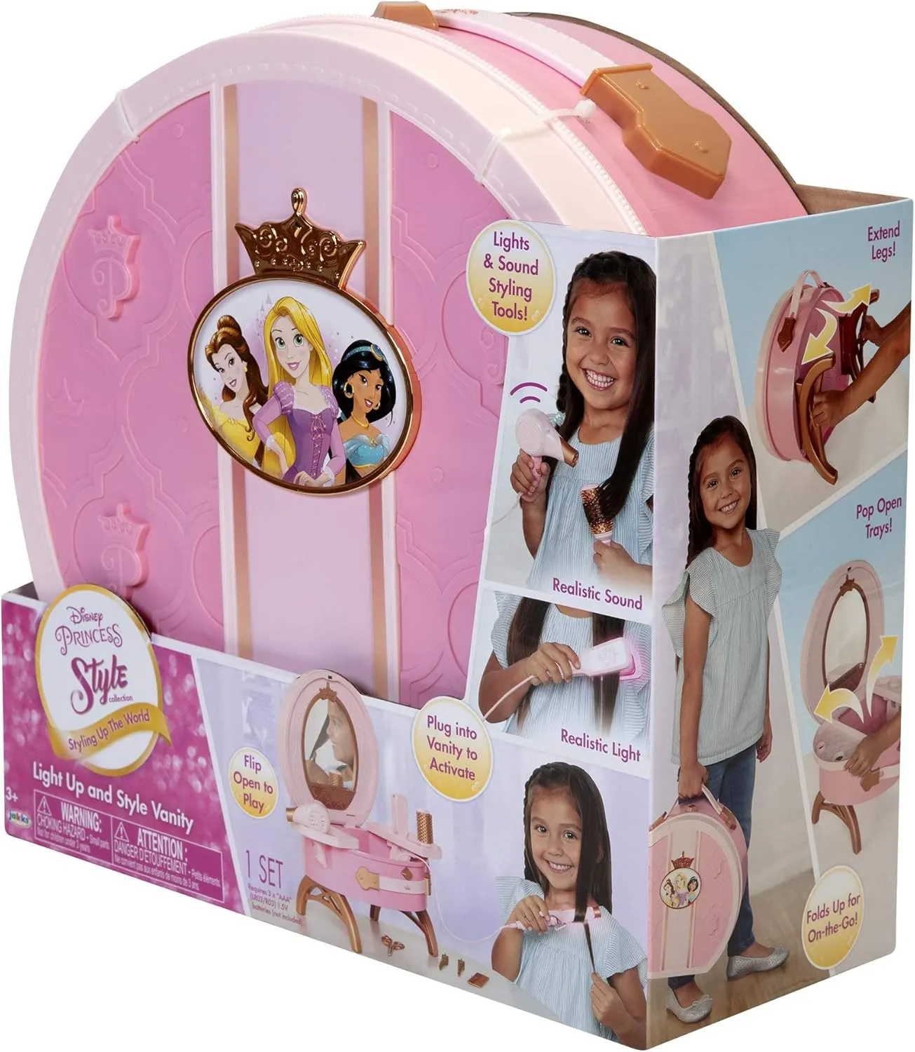 Disney Princess Style Collection - Disney Princess Light Up & Style Vanity (Model 12345)