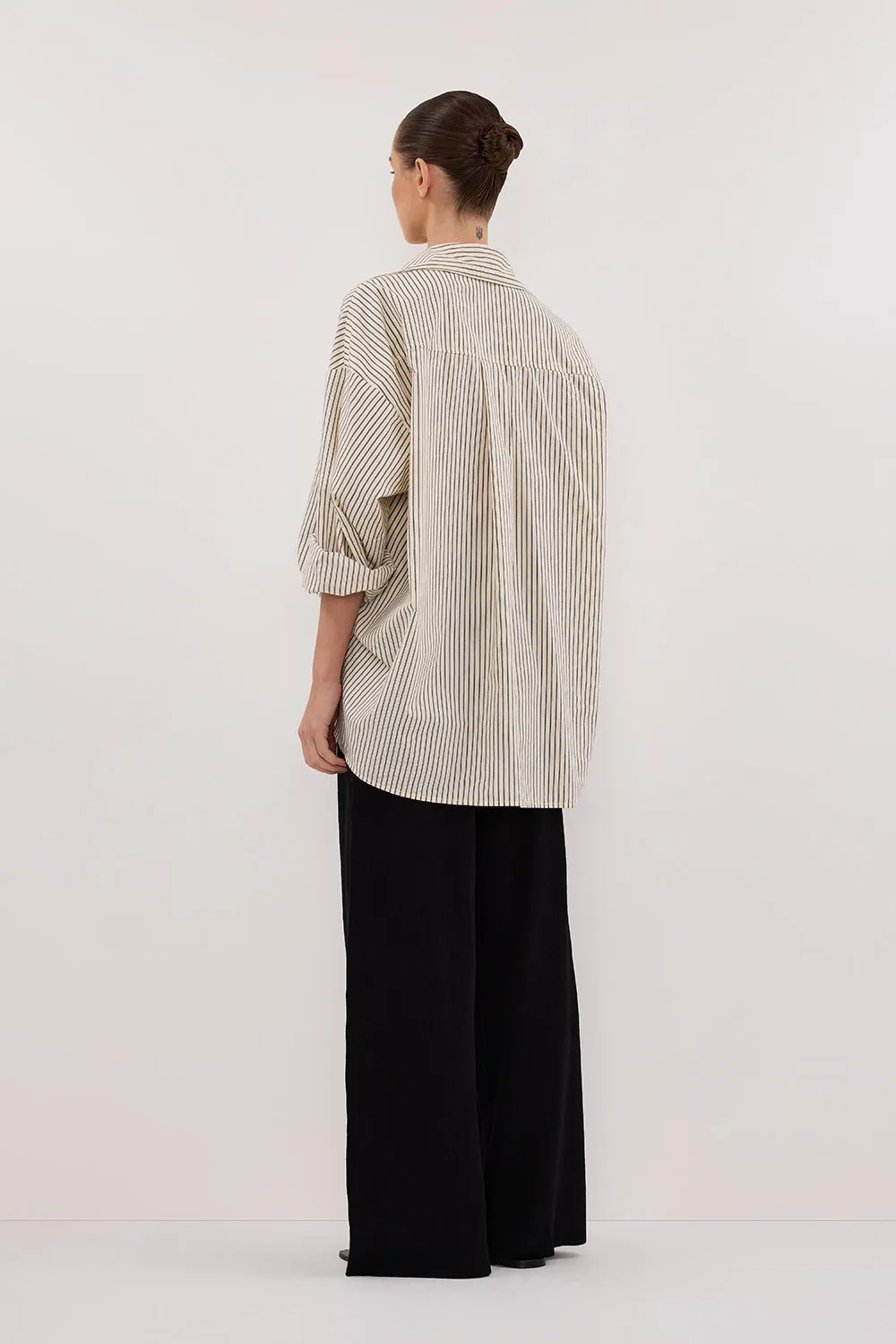 Dissh PALMA CREAM SILK BLEND SHIRT