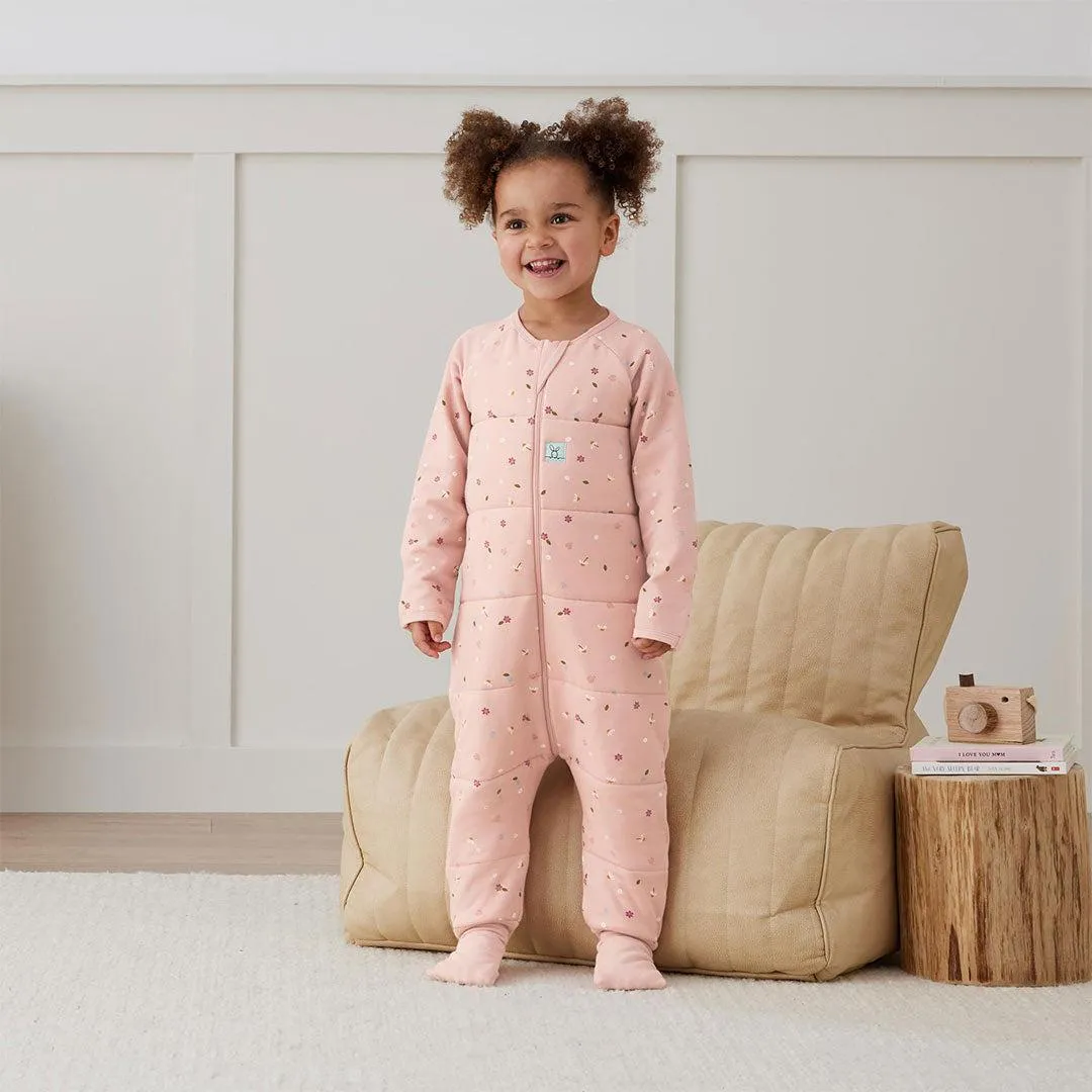 ergoPouch Organic Winter Long Sleeved Sleep Onesie - 2.5 TOG - Daisies