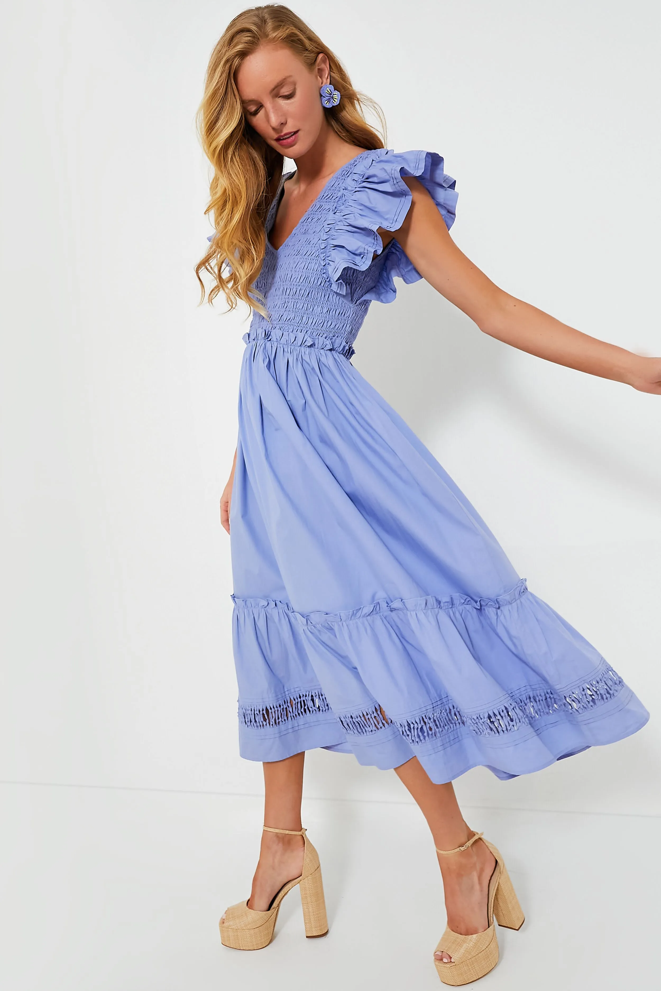 Exclusive Periwinkle Gladys Ankle Dress