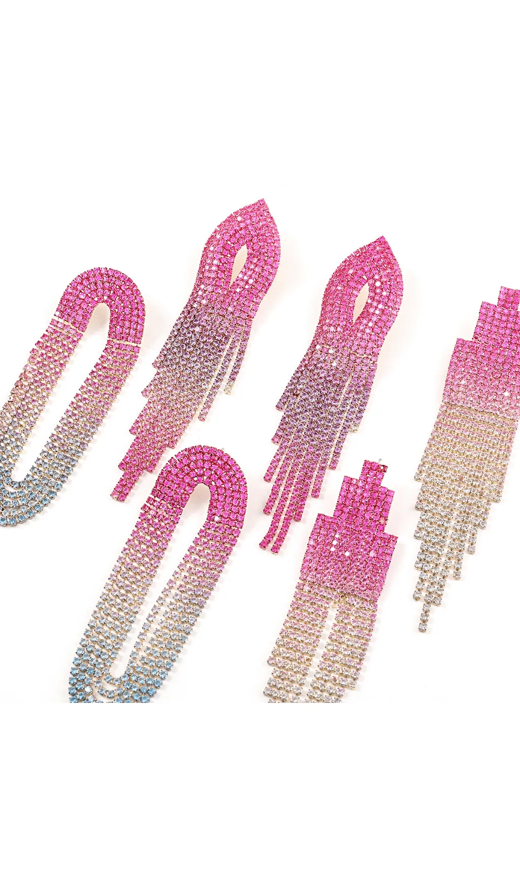 Full diamond tassel earrings Gloria Lanvin