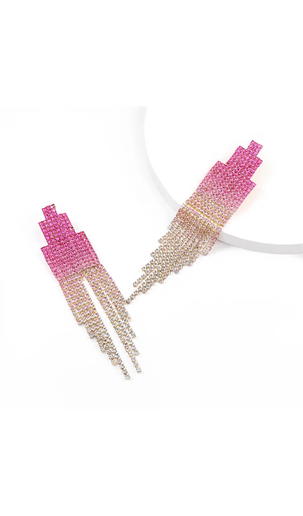 Full diamond tassel earrings Gloria Lanvin