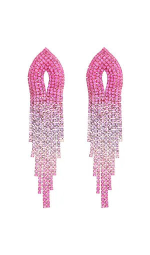 Full diamond tassel earrings Gloria Lanvin