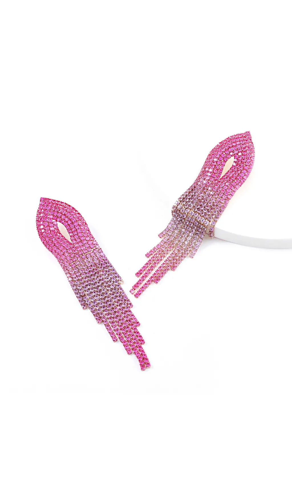 Full diamond tassel earrings Gloria Lanvin