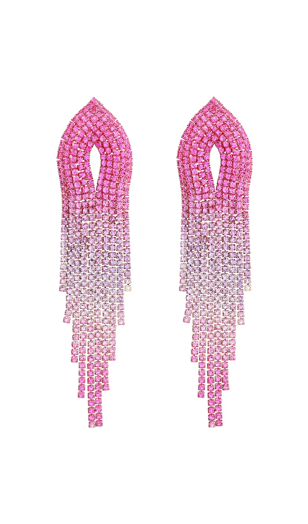 Full diamond tassel earrings Gloria Lanvin