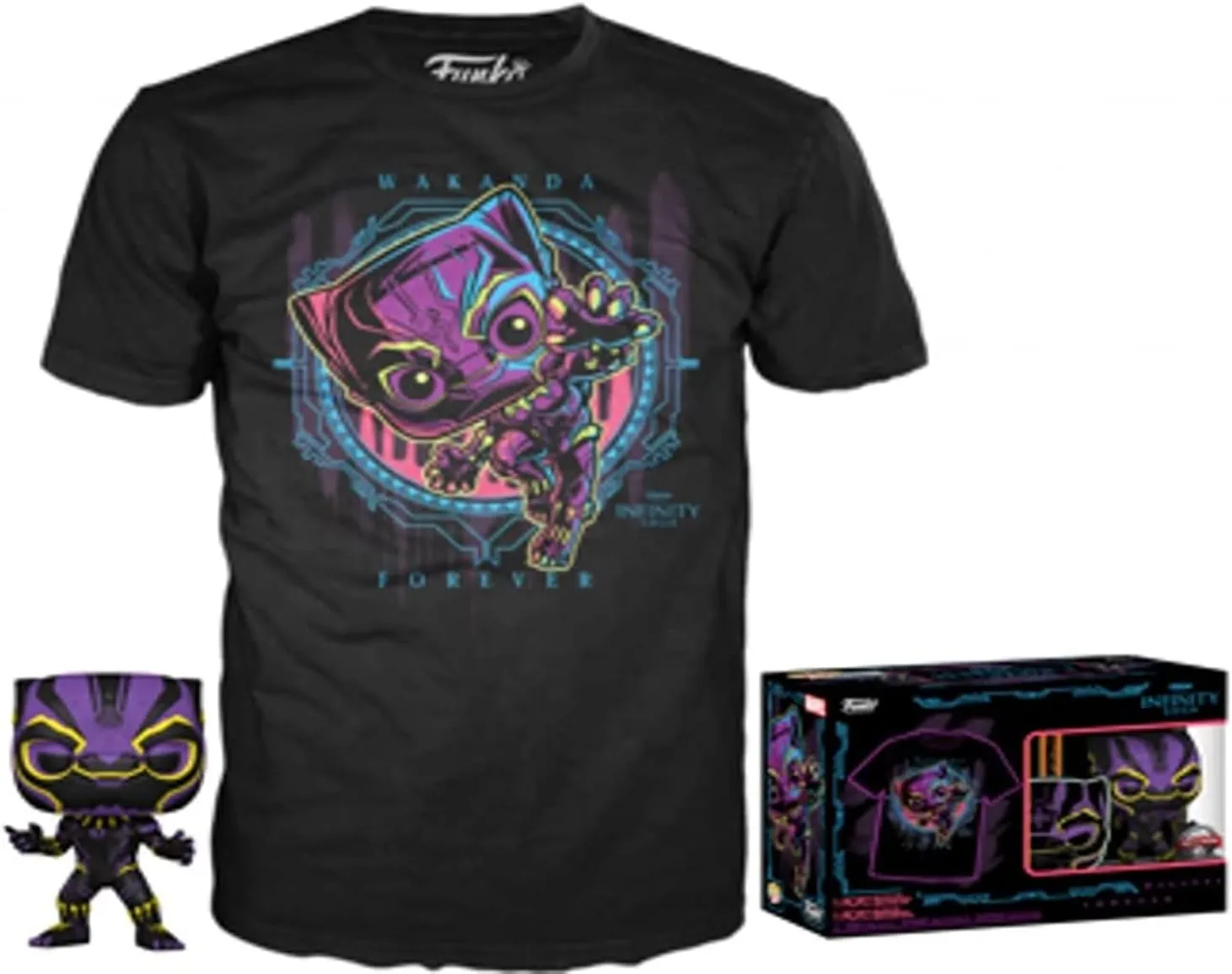Funko Pop! Marvel - Black Panther Vinyl Figure   T-Shirt (S) (Model Number: N° xx)